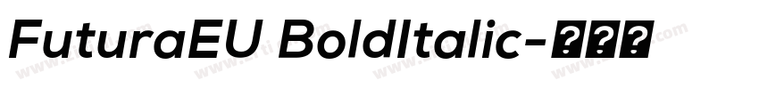 FuturaEU BoldItalic字体转换